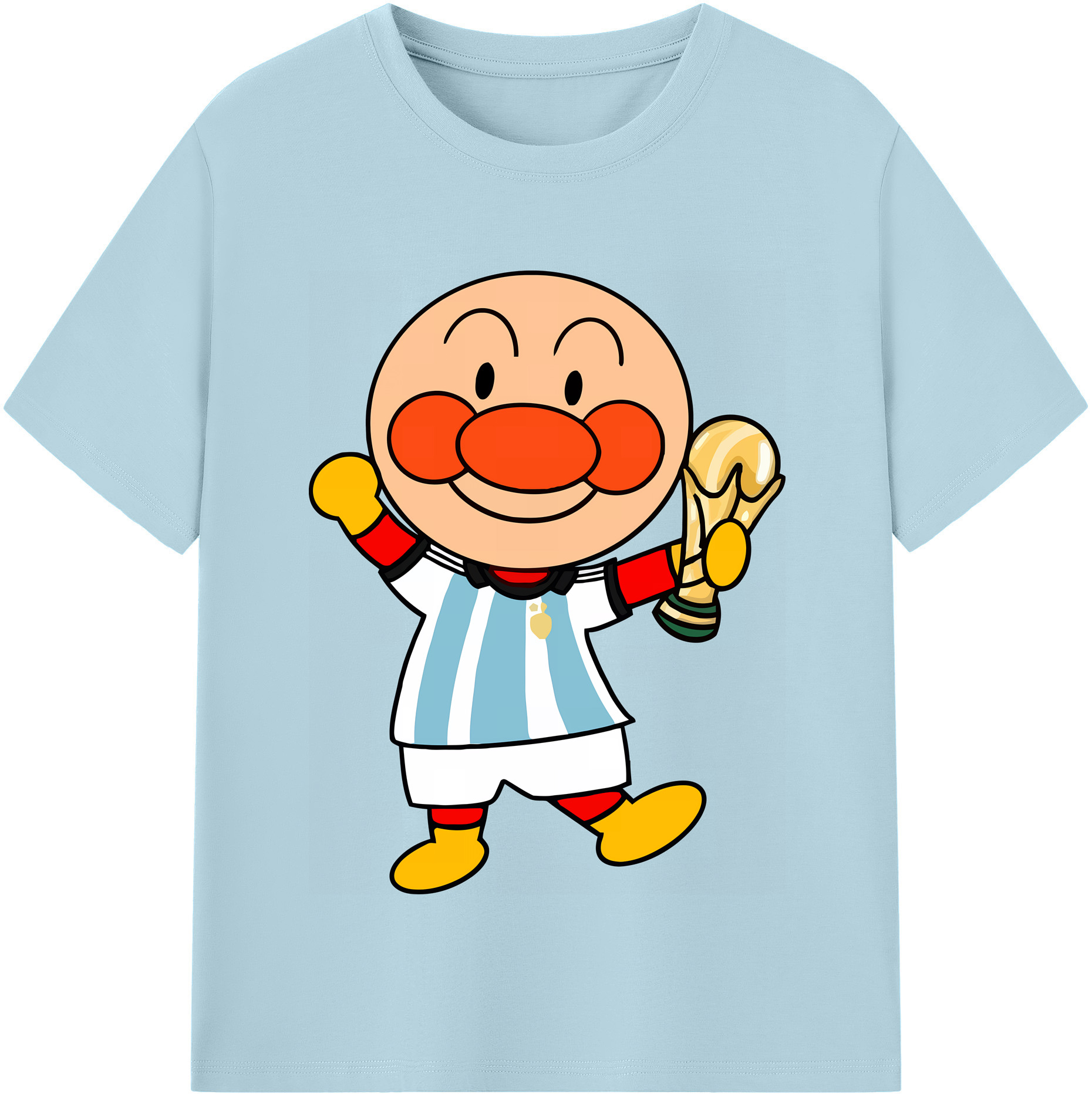（画像用） アンパンマン Anpanman 綿100％半袖Tシャツ（フロントプリント）